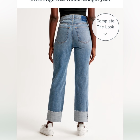 Abercrombie ultra high rise ankle straight jean never worn - Picture 6 of 6